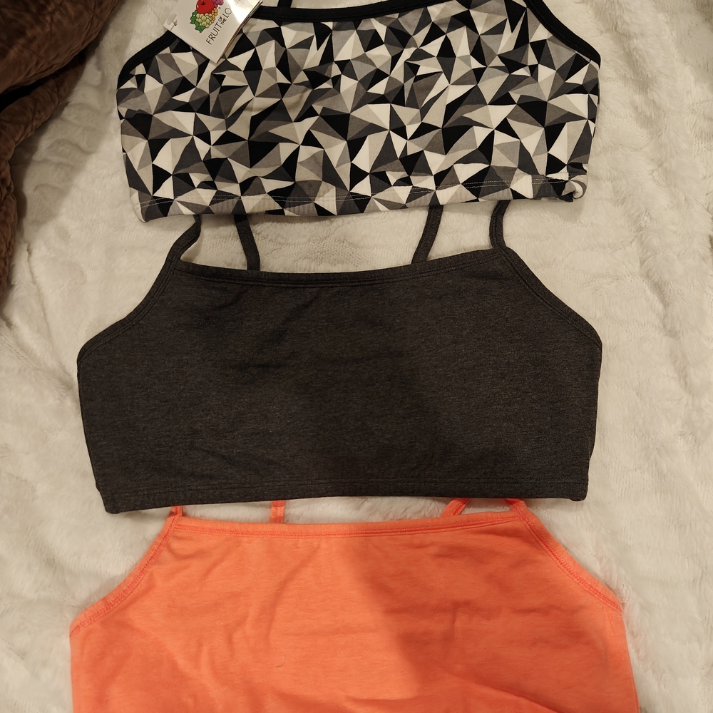 Fruit of the Loom 3 Pack Sports Bras Size 38